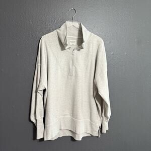 Abercrombie & Fitch Quarter Zip Pullover Sweatshirt Size L